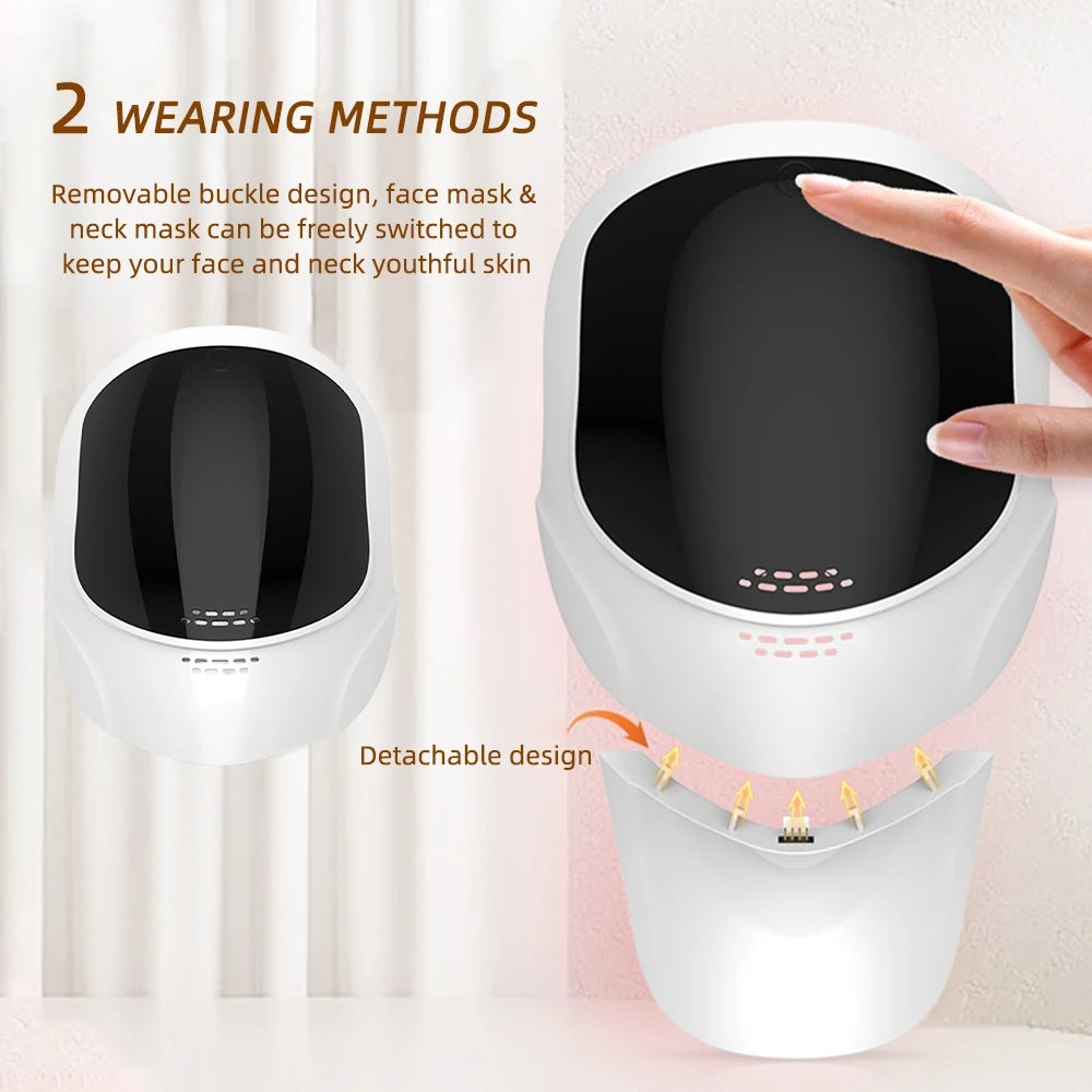 7-Color LED Face & Neck Mask | Wireless Photon Skin Rejuvenation Therapy